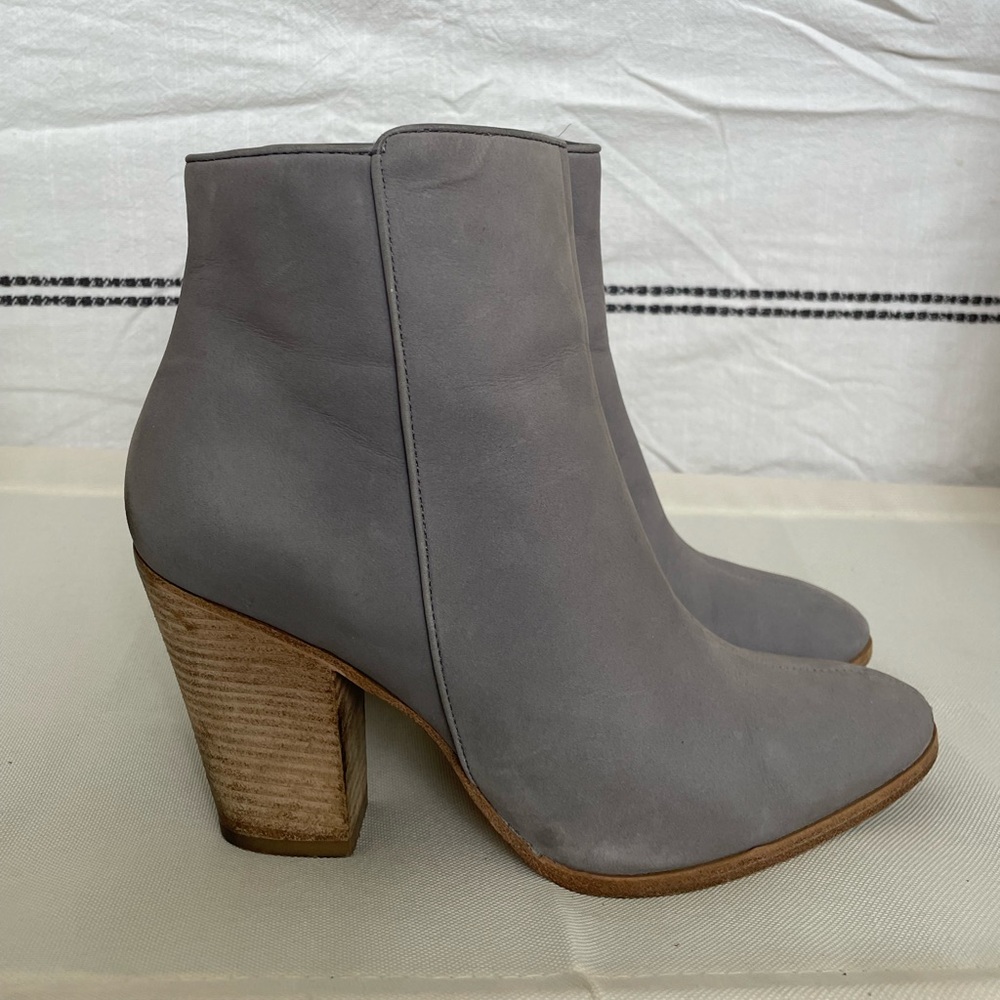 Donald J. Pliner Taupe Ankle Booties